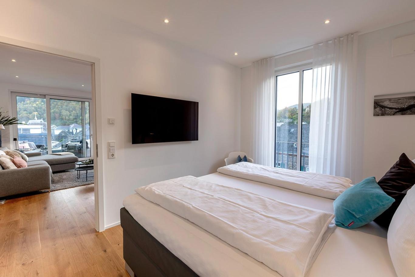 Neu Moselroyal Luxus 2-4 Pers Design Klima Appartement Verbandsgemeinde Verbandsgemeinde Traben-Trarbach Buitenkant foto